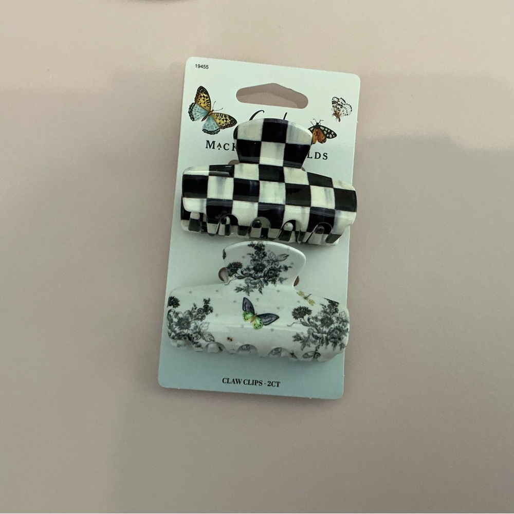 Goody x MacKenzie Childs Claw Clips - Black and White Set